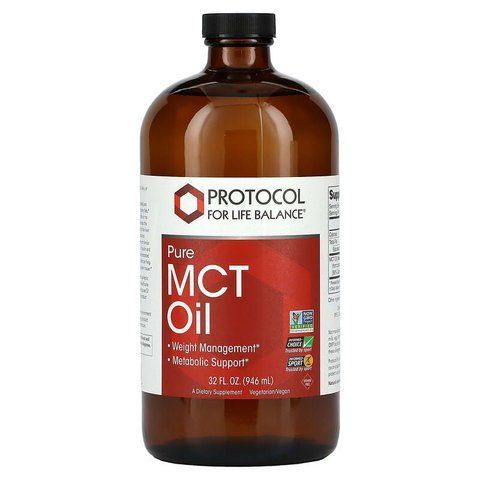 Олія MCT, Pure MCT Oil, Protocol for Life Balance, чиста, 946 мл PRT-12199 фото