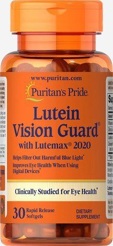 Лютеїн із зеаксантином та цинком, Lutein Vision Guard, Puritan's Pride, 30 гелевих капсул PTP-76392 фото