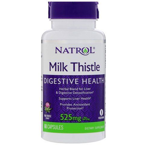 Розторопша, Milk Thistle, Natrol, 525 мг, 60 капсул NTL-05238 фото
