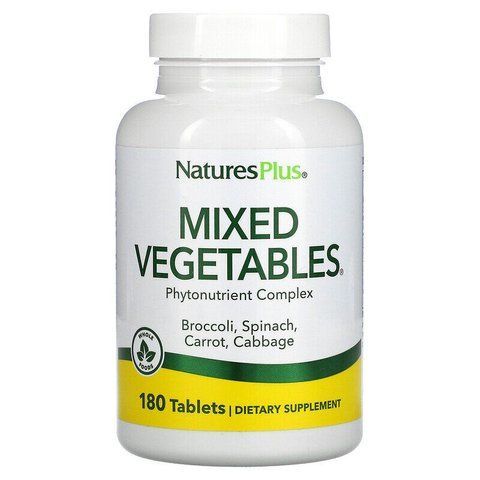 Овочева суміш, Mixed Vegetables, Nature's Plus, 180 таблеток NAP-03778 фото
