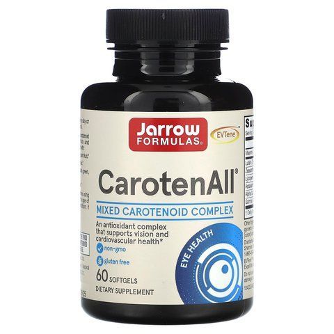 Каротиноїди змішані CarotenALL, Carotenoids, Jarrow Formulas, комплекс, 60 гелевих капсул JRW-12018 фото