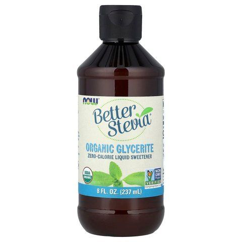 Стевія, Better Stevia, Now Foods, рідкий підсолоджувач з нульовою калорійністю, органік гліцерит, 237 мл NOW-06953 фото