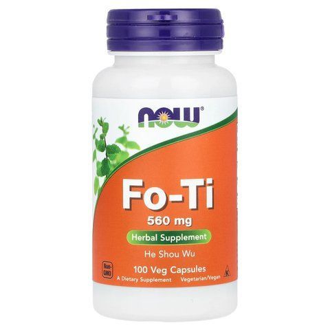 Горець багатоквітковий, Fo-Ti, NOW Foods, 560 мг, 100 вегетаріанських капсул NOW-04675 фото