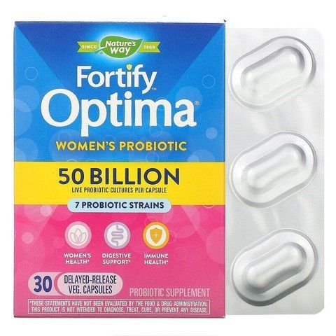Пробіотики, Fortify&reg; Women's Advanced Care Probiotic, Natures Way, для жінок, 50 млрд., 30 капсул NWY-10336 фото