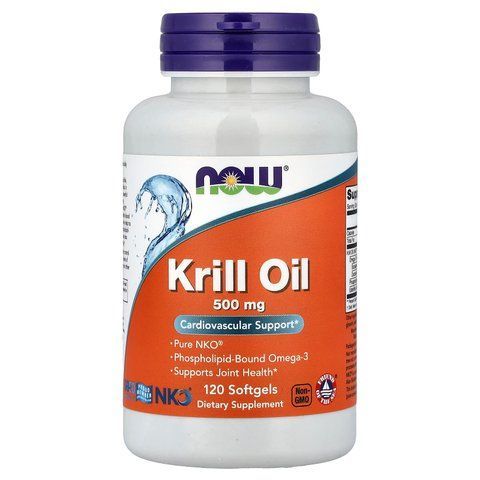 Масло криля Neptune, Krill Oil, NOW Foods, 500 мг, 120 гелевих капсул NOW-01626 фото