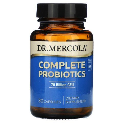 Пробіотики, Complete Probiotics, Dr. Mercola, 70 млрд КУО, комплекс для травної системи, 30 капсул MCL-01318 фото