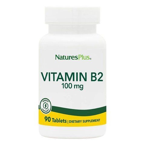Рибофлавін, Вітамін B-2, Vitamin B-2, Nature's Plus, 100 мг, 90 таблеток NAP-01630 фото