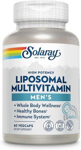 Мультивітаміни ліпосомальні для чоловіків, Men's Liposomal Multivitamin, Solaray, 60 вегетаріанських капсул SOR-88289 фото