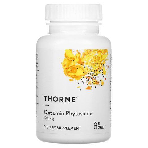 Фітосома куркуміну, Curcumin Phytosome, Thorne, 60 капсул (500 мг на капсулу) THR-00485 фото
