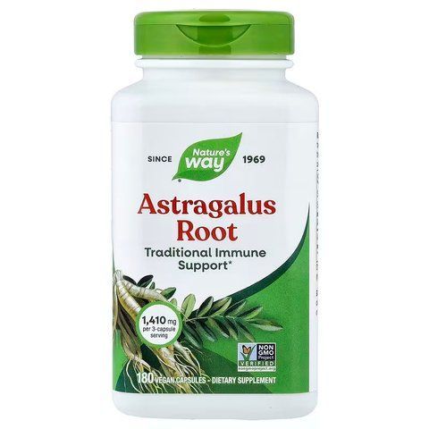 Астрагал, Astragalus, Nature's Way, корінь, 1410 мг, 180 веганських капсул (470 мг в капсулі) NWY-15337 фото