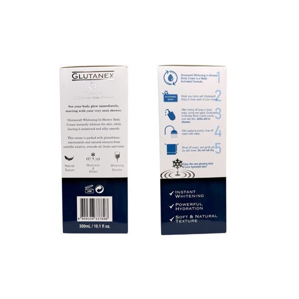 Glutanex whitening in shower body cream GU-C008 фото