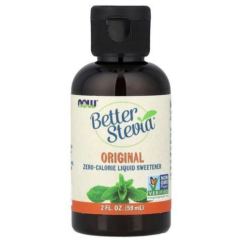 Стевія, Better Stevia, Now Foods, рідкий підсолоджувач з нульовою калорійністю, оригінал, 59 мл NOW-06955 фото