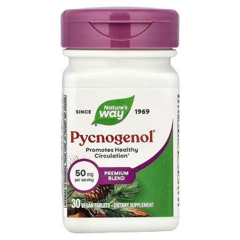 Пікногенол, Pycnogenol&reg;, Nature's Way, екстракт соснової кори, 50 мг, 30 таблеток NWY-45151 фото
