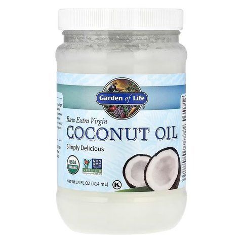 Кокосова олія першого віджиму, Coconut Oil, Garden of Life, сира, 414 мл GOL-11887 фото