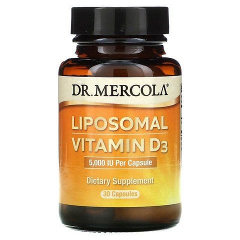 Вітамін D ліпосомальний, Liposomal Vitamin D, Dr. Mercola, 5000 МО, 30 капсул MCL-01699 фото
