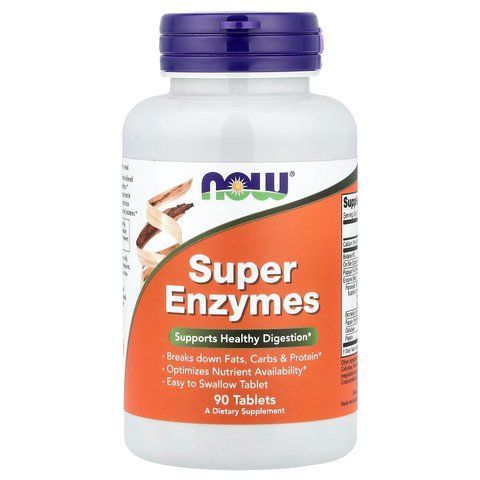 Ензими, Super Enzymes, Now Foods, 90 таблеток NOW-02960 фото