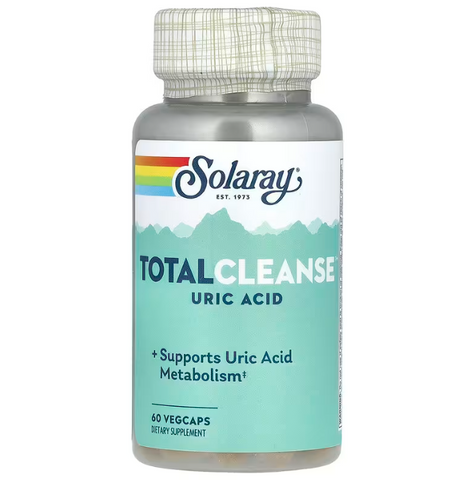 Очищувач сечової кислоти, Total Cleanse Uric Acid, Solaray, 60 капсул SOR-35007 фото