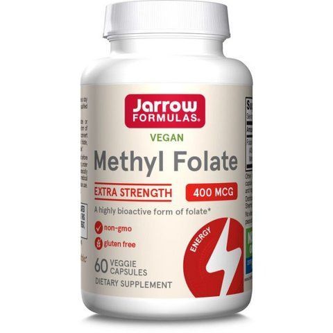 Метилфолат, Methyl Folate, Jarrow Formulas, 400 мкг, 60 капсул JRW-30006 фото