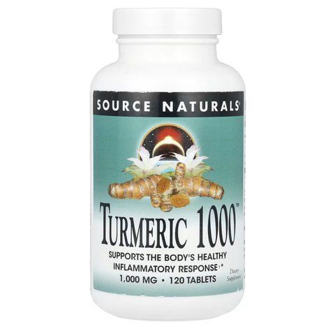Куркума, Turmeric 1000, Source Naturals, 1000 мг, 120 таблеток SNS-02371 фото