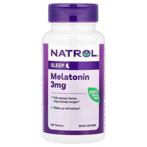 Мелатонін, Melatonin, Natrol, 3 мг, 120 таб. NTL-00511 фото