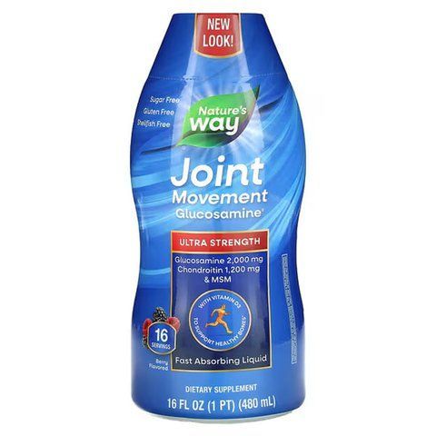 Глюкозамін для рухливості суглобів, Joint Movement Glucosamine, Nature's Way, смак ягід, 480 мл WLS-39416 фото