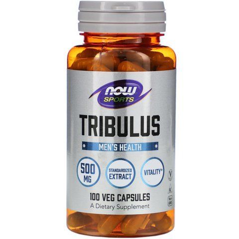 Трибулус, Tribulus, Now Foods, Sports, 500 мг, 100 вегетаріанських капсул NOW-02170 фото