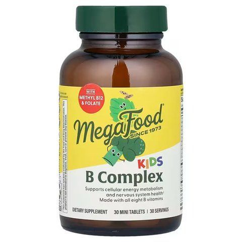 Вітамін В, комплекс для дітей, Kid's B Complex, MegaFood, 30 таблеток MGF-10275 фото