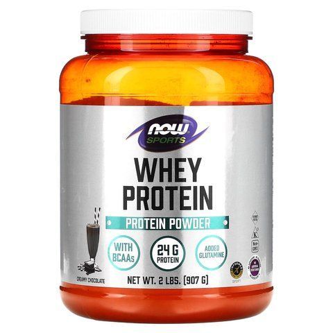 Сироватковий протеїн, Whey Protein, NOW Foods, Sports, вершковий шоколад, 907 г NOW-02180 фото