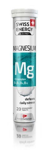 Магній та комплекс вітамінів В, MAGNESIUM + B complex CH, анти-стрес, серце, метаболізм, 20 розчинних таблеток SWE-32300 фото
