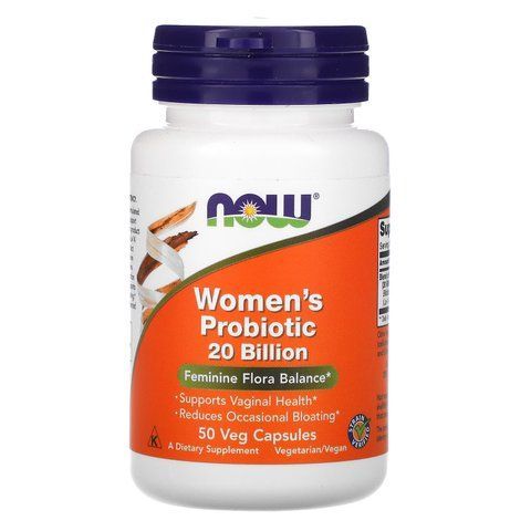 Пробіотики для жінок, Woman's Probiotic, Now Foods, 20 млрд КУО, 50 рослинних капсул NOW-02906 фото