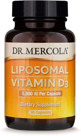Вітамін D3 ліпосомальний, Liposomal Vitamin D3, Dr. Mercola, 5000 МО, 90 капсул MCL-03200 фото